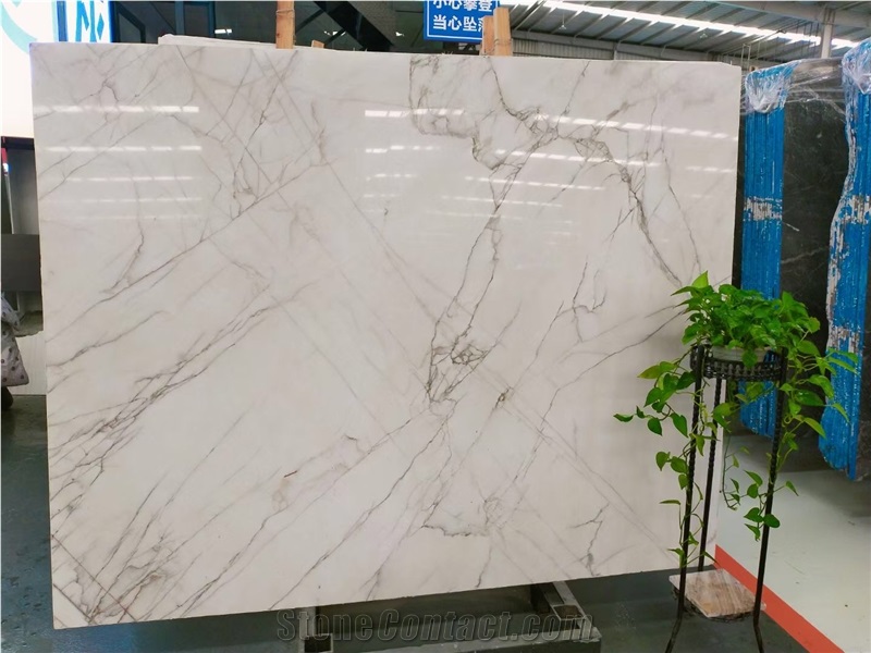 Red Line White Jade Marble for Wall Covering