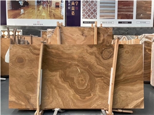 Wooden Yellow Marble for Wall and Floor Tile