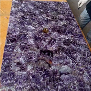 Amethyst Purple Semi Agate Stone for Countertops