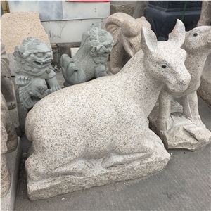 Animal Carving Granite Statues For Garden Decor
