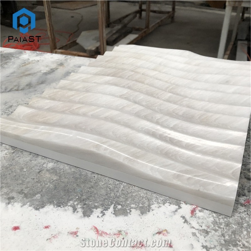 3D White Onyx Home Wall Decorative Panels