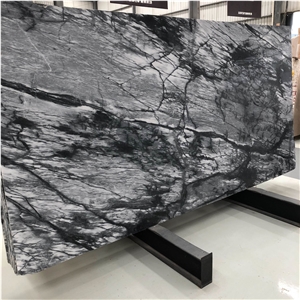 Best Price Mugla Black Marble Slab For Interior Wall Decor