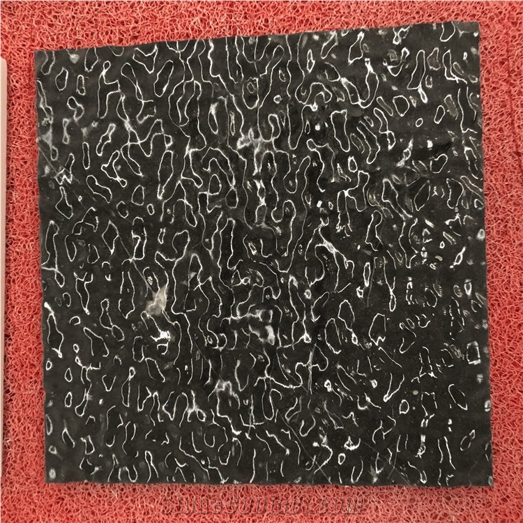 Black Marble Water Ripple Pattern 3d Art Panel