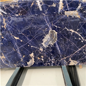 Brazil Import Cloisonne Marble, Blue Sodalite Slabs