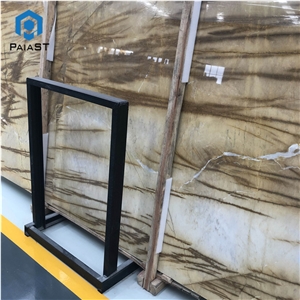 Brown And White Marble Slab For Interior Background Wall