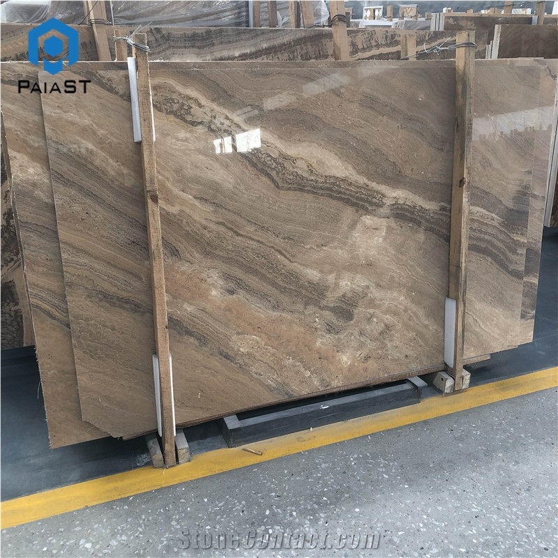 Brown Marble Slab For Hotel Wall And Floor