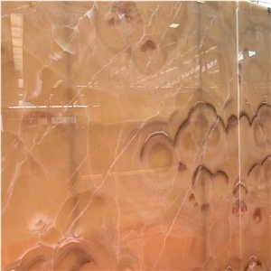 Brown Onyx Slab Tile For Background Wall