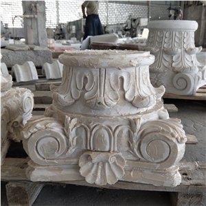 China Good Price Marble Stone Column Capitals