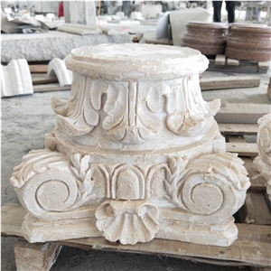 China Good Price Marble Stone Column Capitals