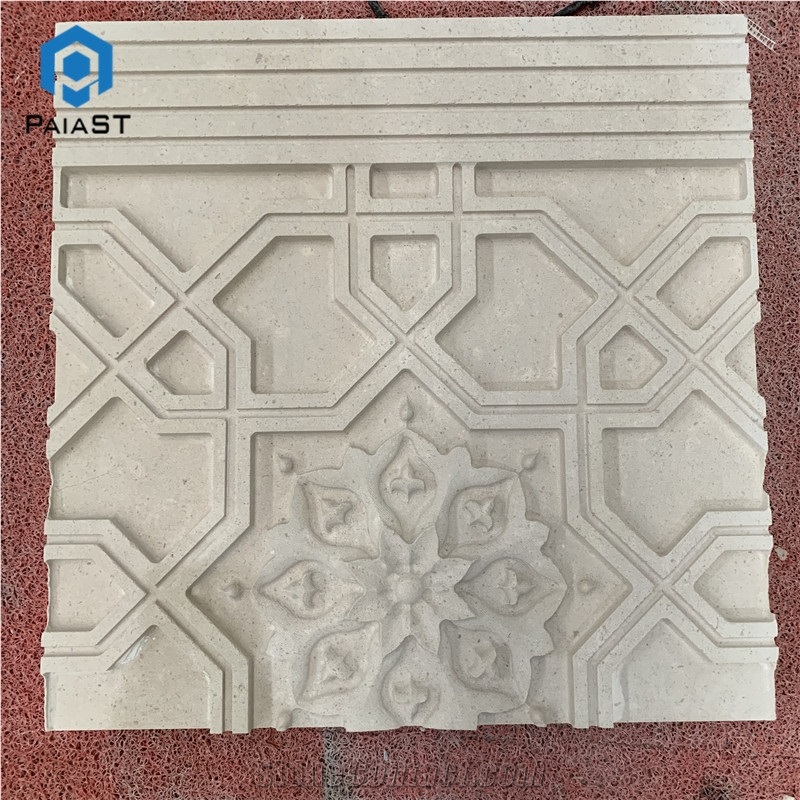 Cnc 3d Designs Marble Tiles for Outdoor Wall