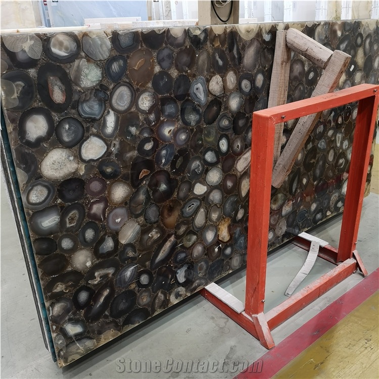 Custom Agate Stone Luxury Wall Stone Slab