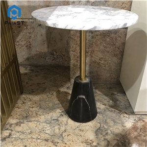 Custom Furniture Round White Marble Table Top