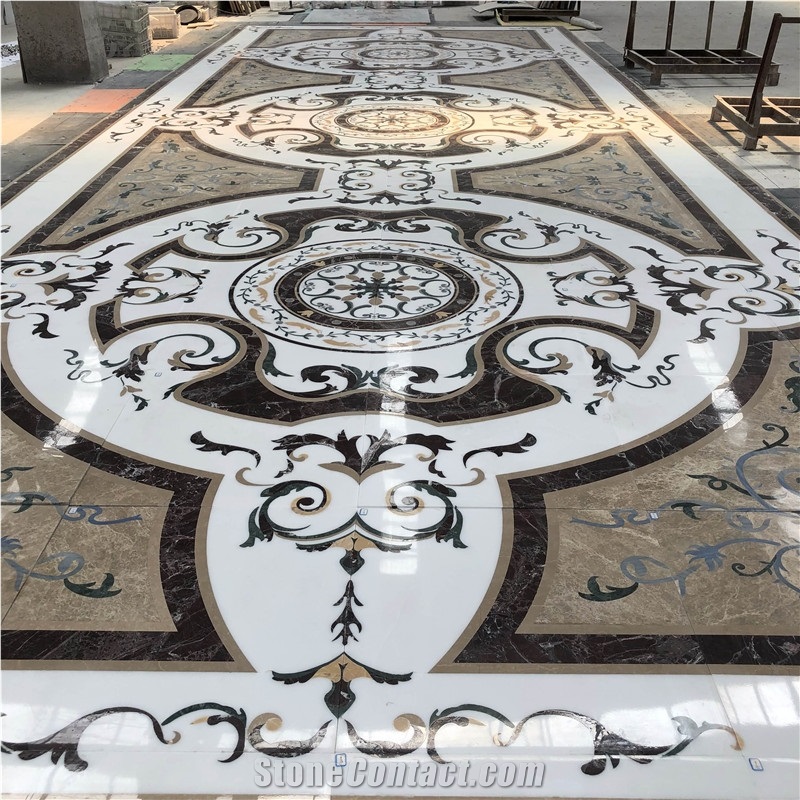 Decorative Water Jet Cutting Marble Floor