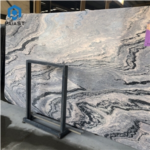 Exotic Stone Grey With Black Marble Slabs