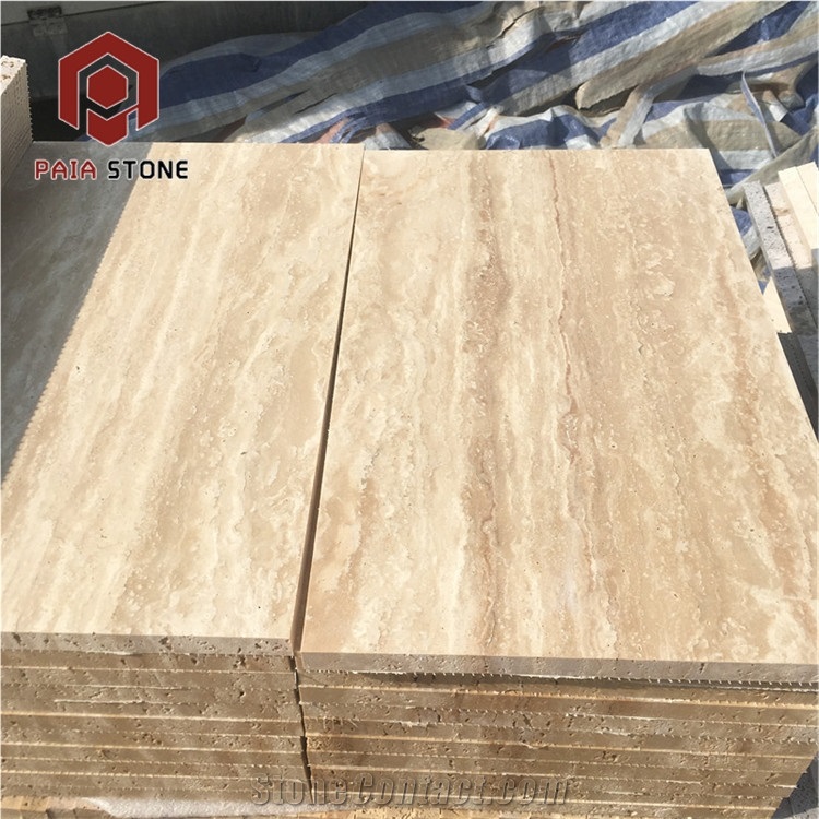Exterior Wall Stone Natural Beige Travertine Tiles