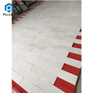 Factory Direct Grey Rectangle Marble Mosaic Tiles