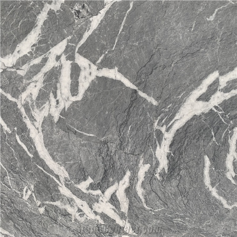 Factory Price Leather Surface Phantom Grey Marble