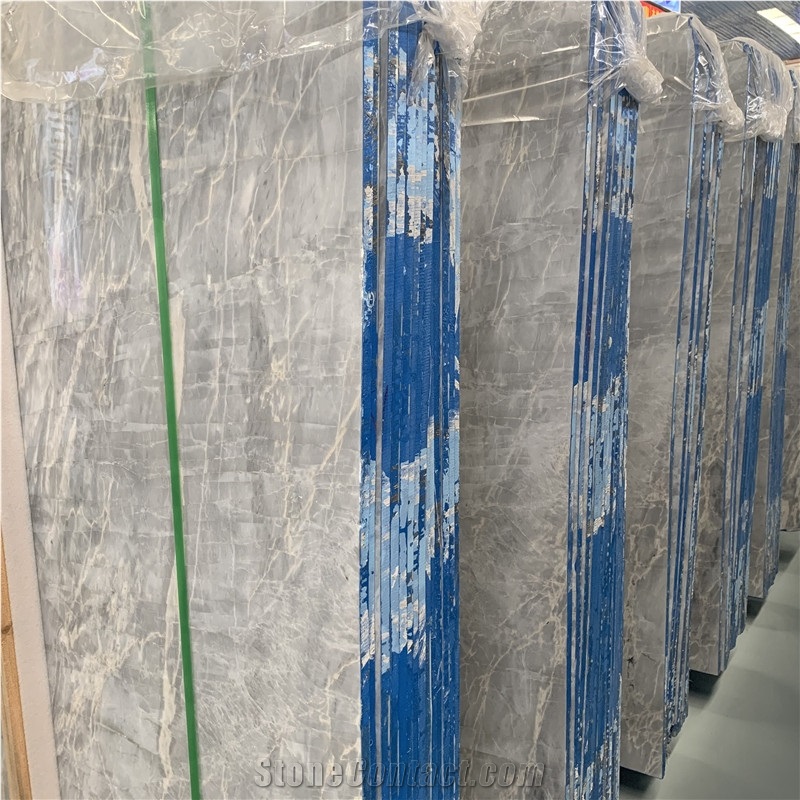 Good Price Blue Ice Jade Marble Tile For Floor