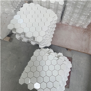 Good Quality White Marble Herringbone Mosaic Tiles