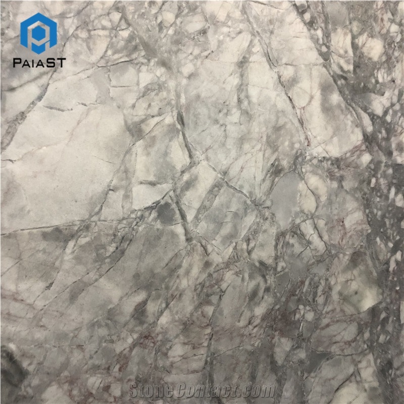Gray And White Marble Slab For Interior Wall Decor