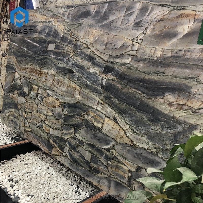 Michelangelo Quartzite Slab For Home And Hotel Wall Decor
