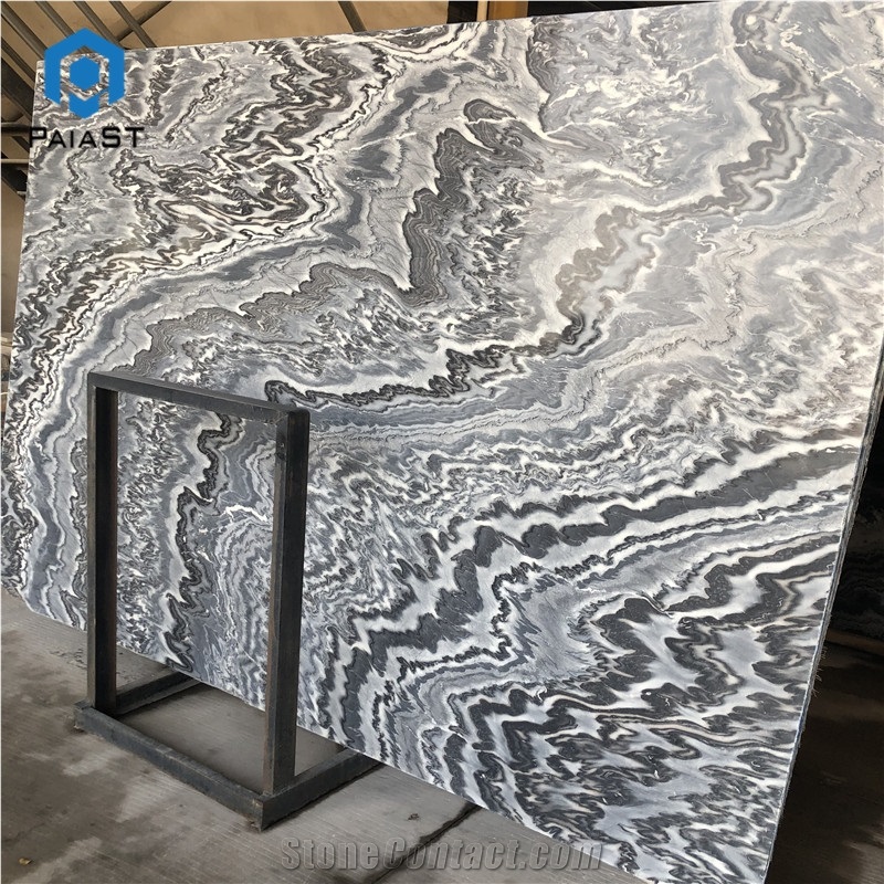 Grey Marble With Black Veins For Background Wall