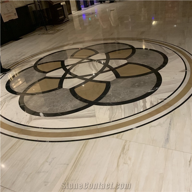 High Quality Marble Waterjet Medallion Floor Tiles