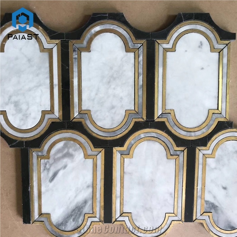 High Quality Water Jet Mosaic Floor Tiles Pattern