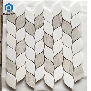 Hot Sale Marble Leaf Mosaic For Bathroom Wall Tile