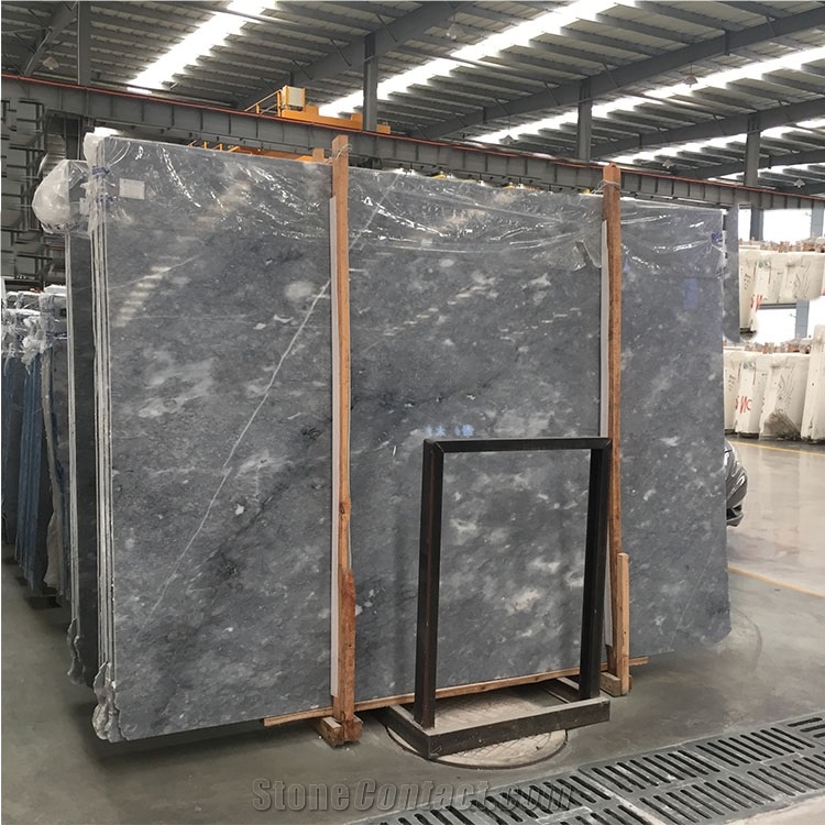 Silver Grey Marble Slab Tile For Wall