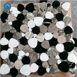 Interior Wall Decorative Round Marble Mosaic Tiles