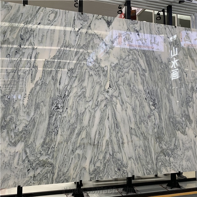 Landscape Painting Marble Slabs For Walling Tiles