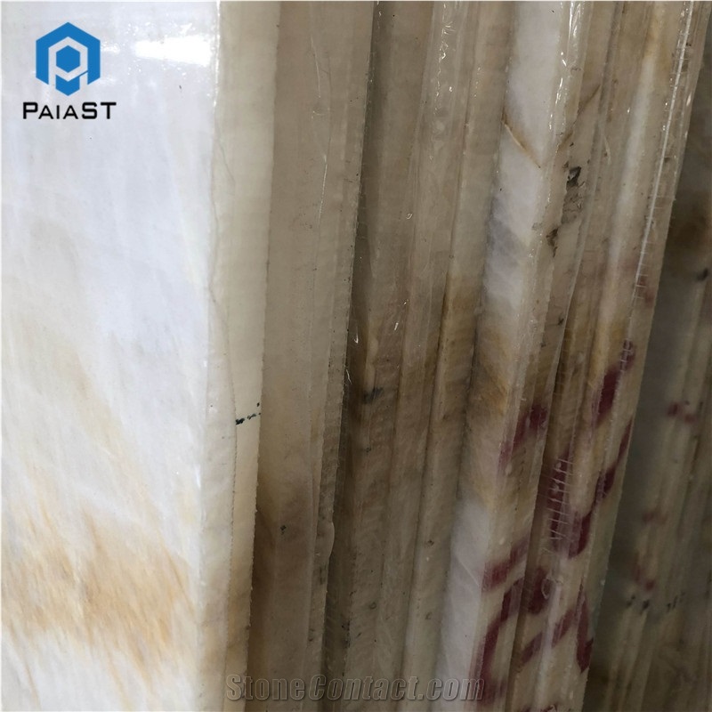 Golden Jade Marble Slab For Interior Wall Tile