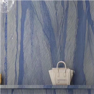 Luxury Azul Macaubas Quartzite For Interior Wall Decor