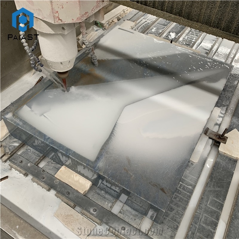 Luxuy Blue Marble 3d Cnc Carving Pattern for Hotel