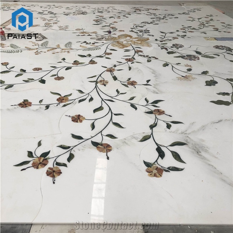 Marble Flower Water Jet Pattern for Floor Tiles