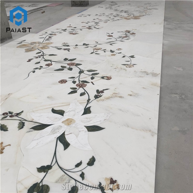 Marble Flower Water Jet Pattern for Floor Tiles