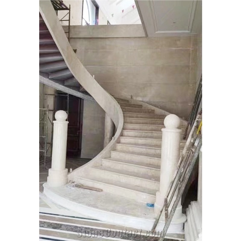 Marble Spiral Stair Step Treads Indoor Decorative
