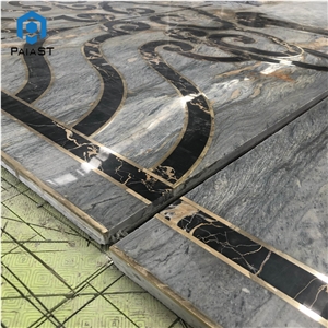 Luxury Marble Water Jet Pattern For Hotel And Villa Floor
