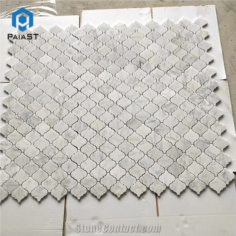 Modern Design Lantern Marble Mosaic Tiles For Wall