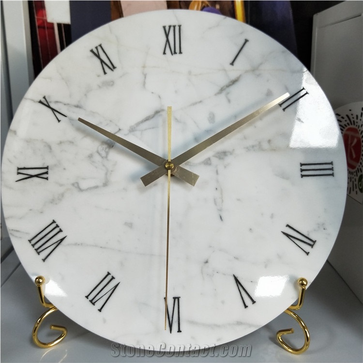 Modern European Style Mdf Marble Clock