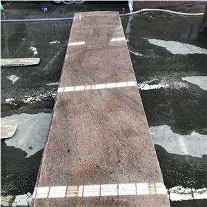 Multicolor Red Granite Slab For Building Project