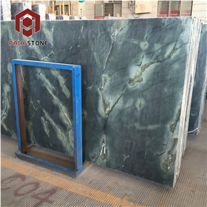 Natural Lotus Green Marble Tile For Interior Wall