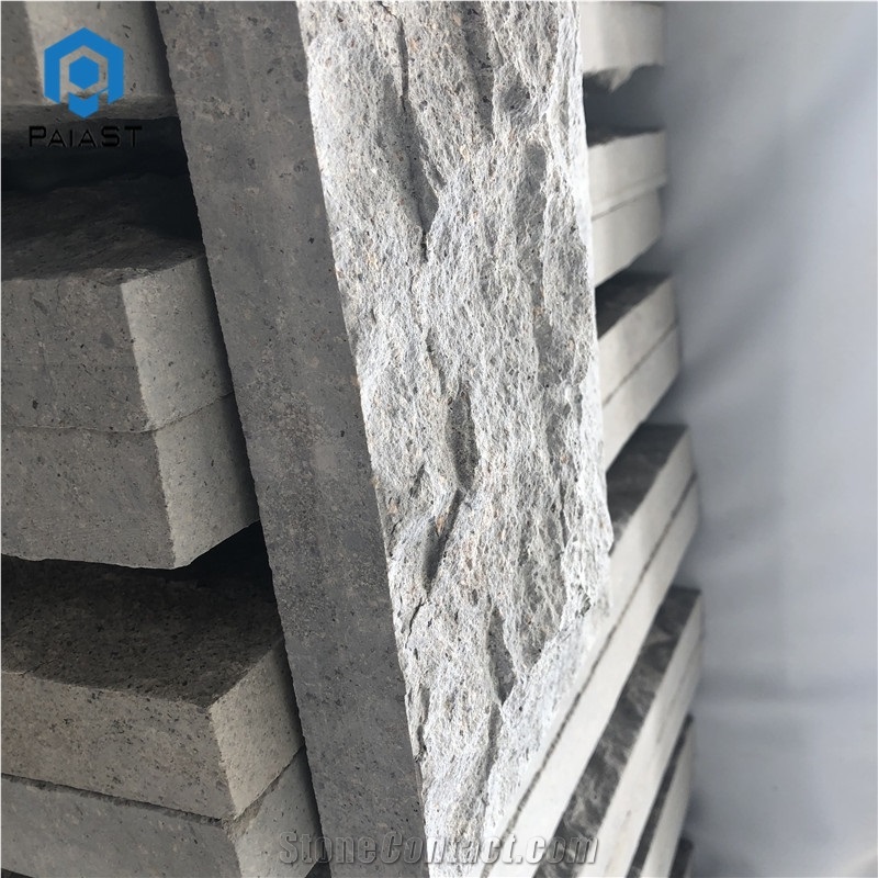 Natural Surface White Granite For Exterior Split Wall Stone