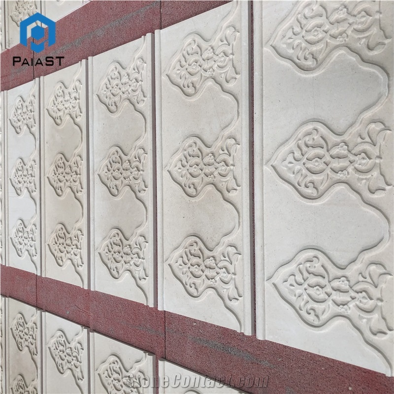 New Design Decorative 3d Cnc Marble Panel for Wall