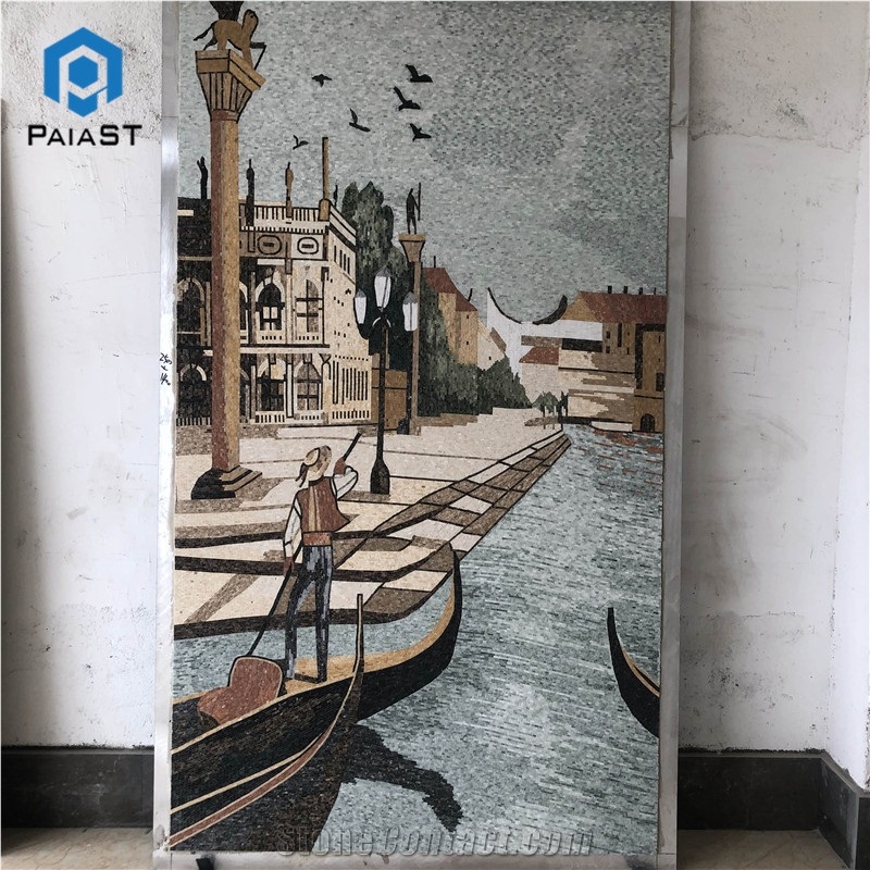 New Design Marble Mosaic Art Venice City Of Water