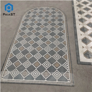 Polished Marble Mosaic Medallion Floor Patterns