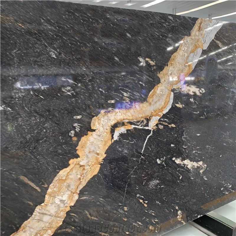 Natural Prometheus Golden Marble For Interior Wall Design