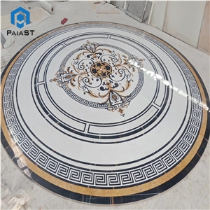 Round Water Jet Pattern For Hotel Hall Floor Tiles