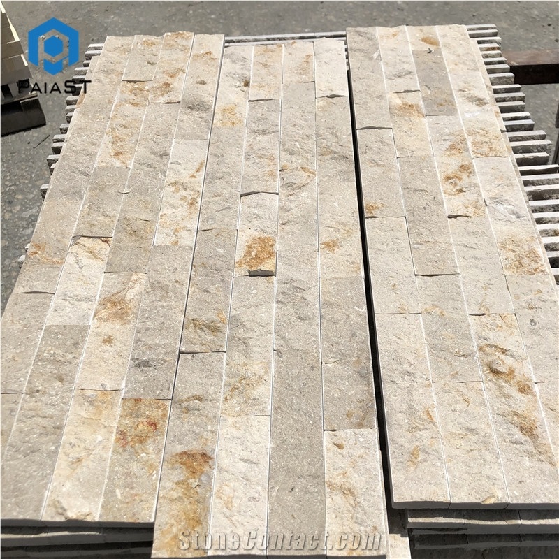Wall Covering Exterior Wall Beige Limestone Tile